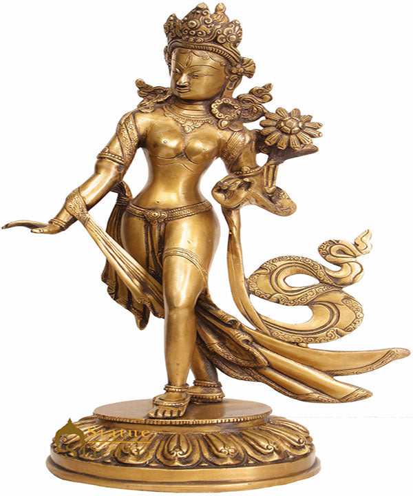 Exclusive Standing Tibetan Goddess Tara ThanksGiving Statue 15"