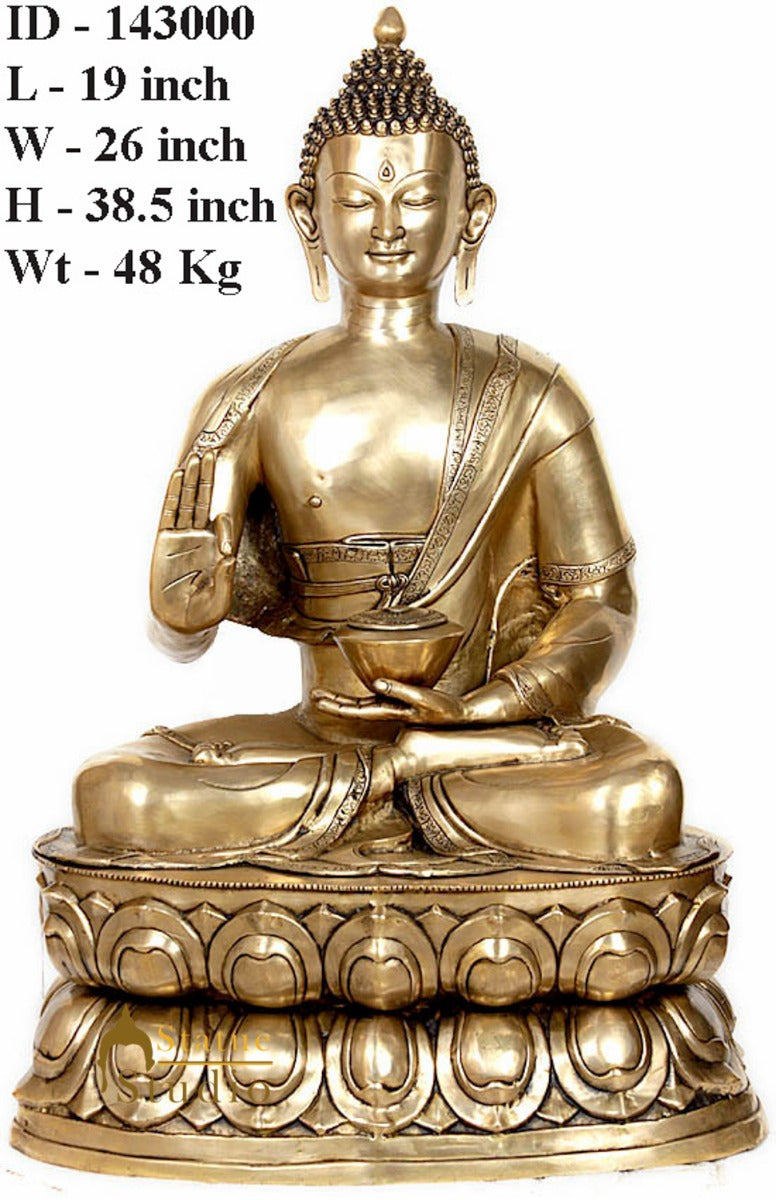 Large Size Rare Tibetan Buddhist Deity Lord Buddha Big Statue 3 Feet