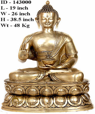 Large Size Rare Tibetan Buddhist Deity Lord Buddha Big Statue 3 Feet