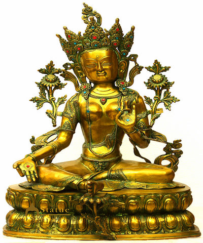 Big Size Tibet Buddha Goddess Green Tara Large Garden Home Décor Statue 3 Feet