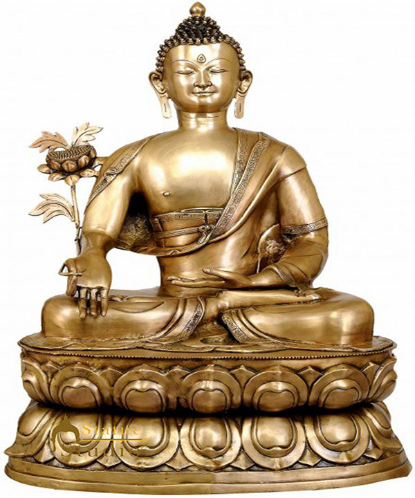 Large Size Antique Home Garden Décor Medicine Buddha Big Statue 39"