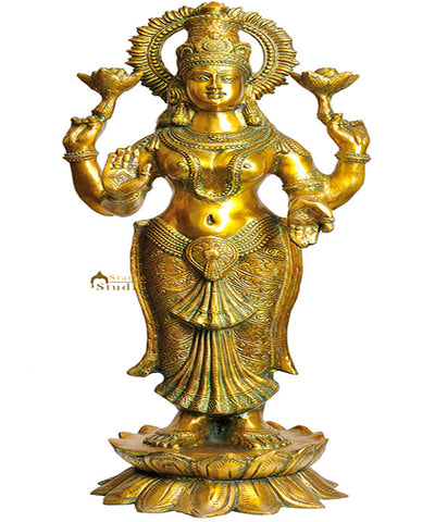 Large Size Exclusive Indian Hindu Goddess Of Wealth Lakshmiji Big Statue 33"