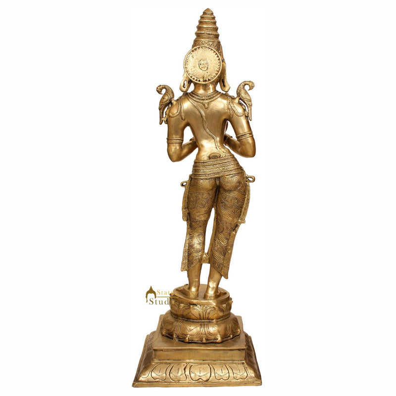 Large Size Dwara-Devi Indian Celestial Welcome Lady Flanking Temple Doors 50"