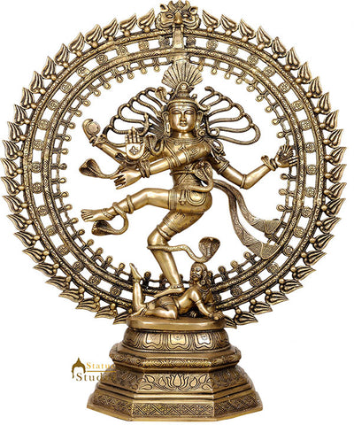 Vintage Indian Made Hindu God Divine Dancing Lord Nataraja Home Décor 2.5 Feet