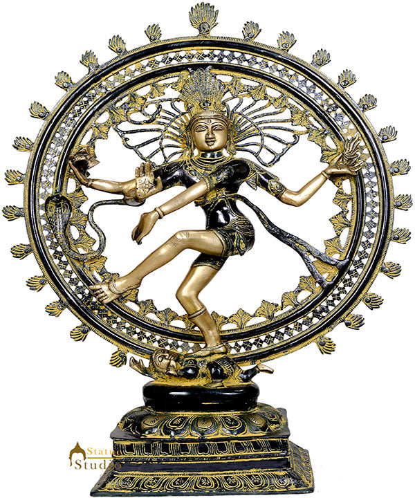 Large Size Indian Hindu God Dancing Shiv Nataraja Diwali Corporate Gifting 28"