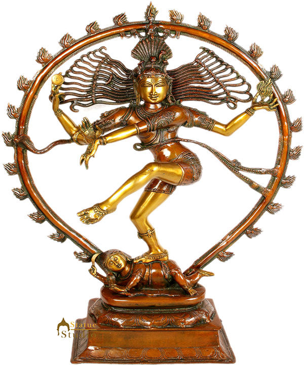 Bronze Large Size Hindu Dancing Shiva Nataraja Exclusive Décor Showpiece 3 Feet