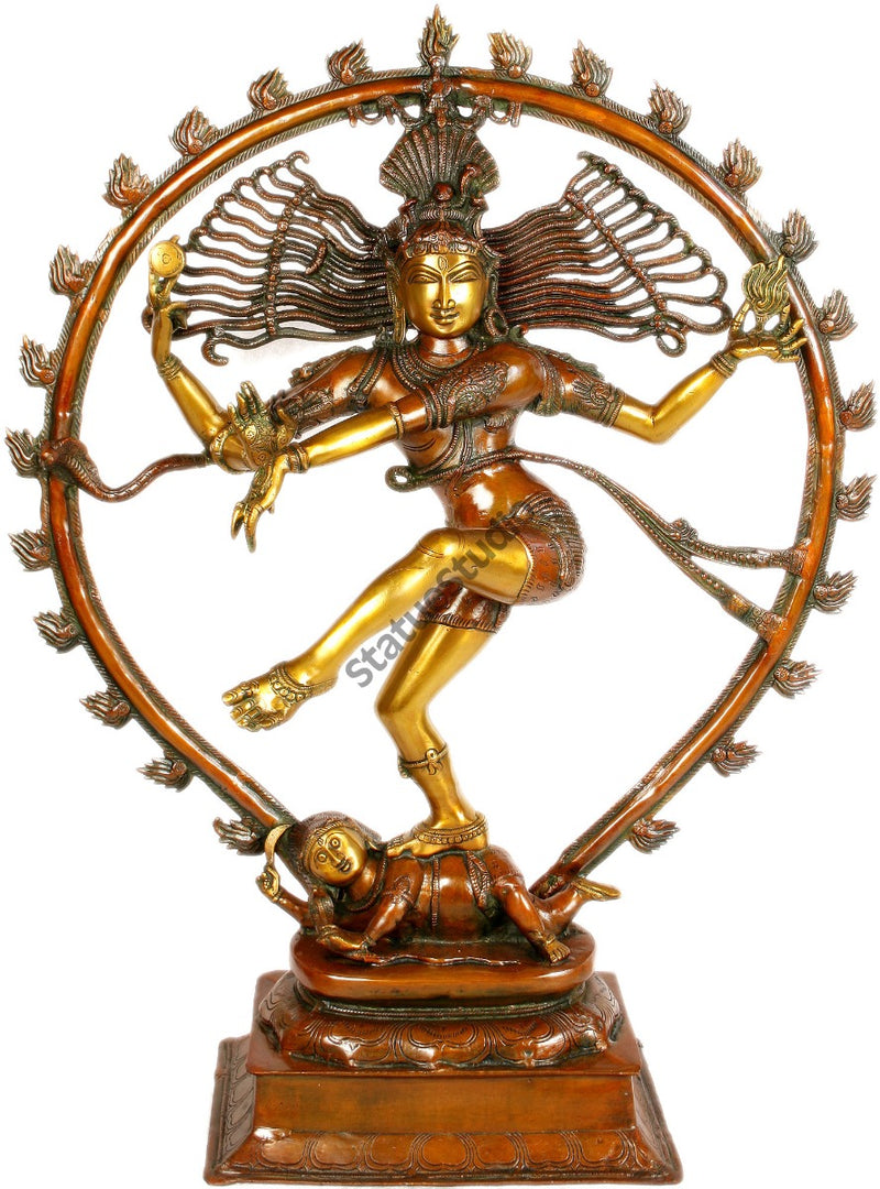 Bronze Large Size Hindu Dancing Shiva Nataraja Exclusive Décor Showpiece 3 Feet