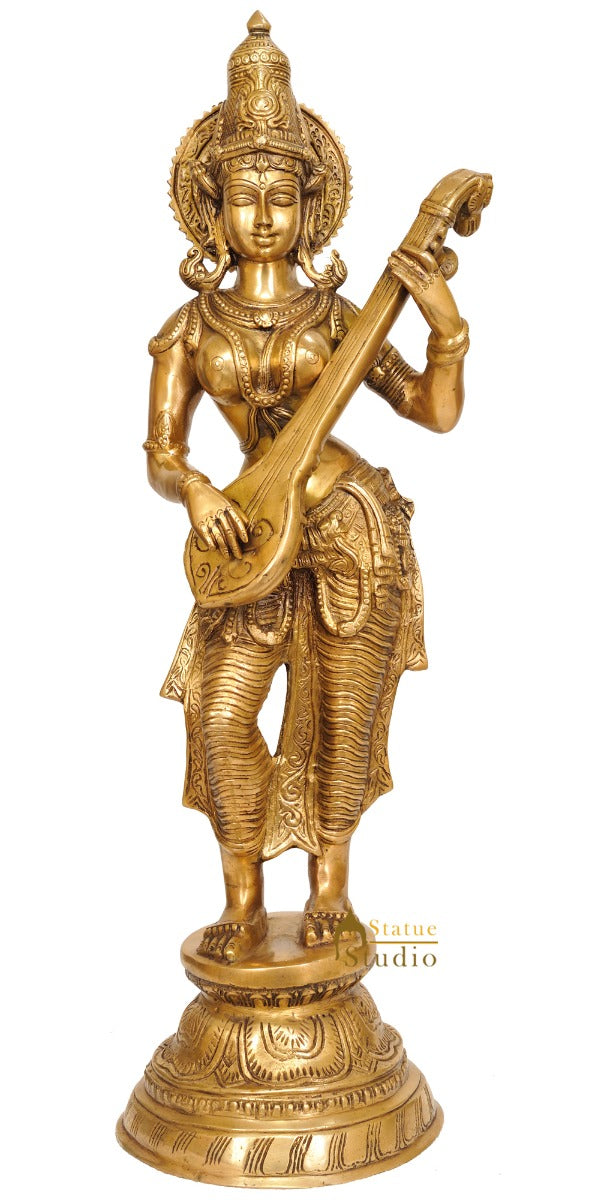 Devi Saraswati Playing Veena