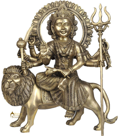 Brass Maa Durga Hindu Goddeess Sculpture for Sale