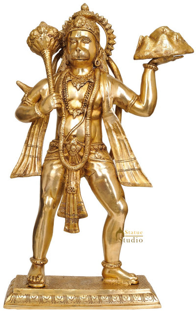 Large Size Brass Indian God Lord Hanuman Standing 24 inches Statue