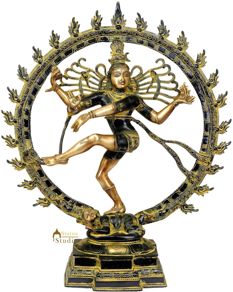Brass Indian Handcrafted Lord Nataraja Statue Large Size 2 Feet