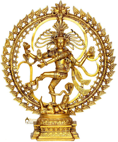 Exclusive Large Size Indian Dancing God Nataraja With OM Symbol 2 Feet Idol