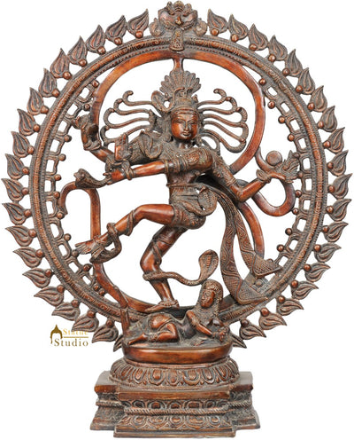 Exclusive Indian Dancing God Nataraja With OM Symbol 21"