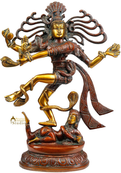 Exclusive Indian Deity Lord Shiva Dancing As Nataraja Statue for Decor 15"