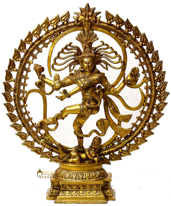 Indian God Dancing Shiva as Nataraja With OM AUM Large Size 2 Feet