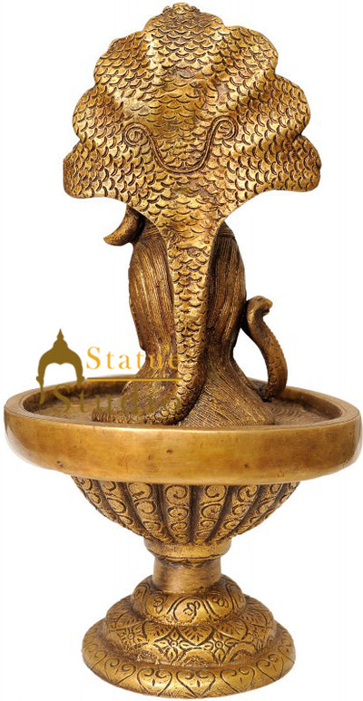 Brass Shiv Lingam Lord Shiva Enshrined as Linga 10"