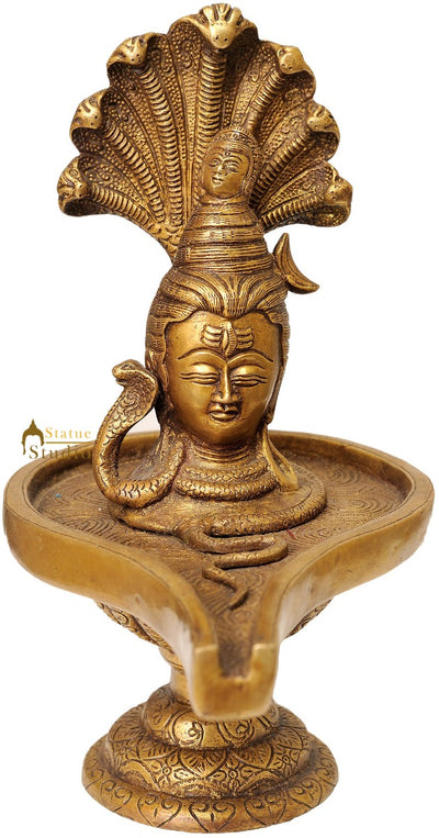 Brass Shiv Lingam Lord Shiva Enshrined as Linga 10"