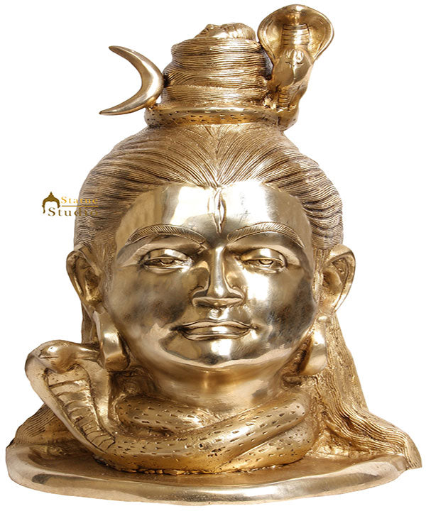 Indian Hinduism Deity Lord Shiva Head 15 inches