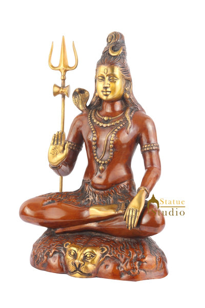 Indian Hindu Deity Lord Shankar Bhagwan Mahayogi Shiva Idol For Sale Large 24"