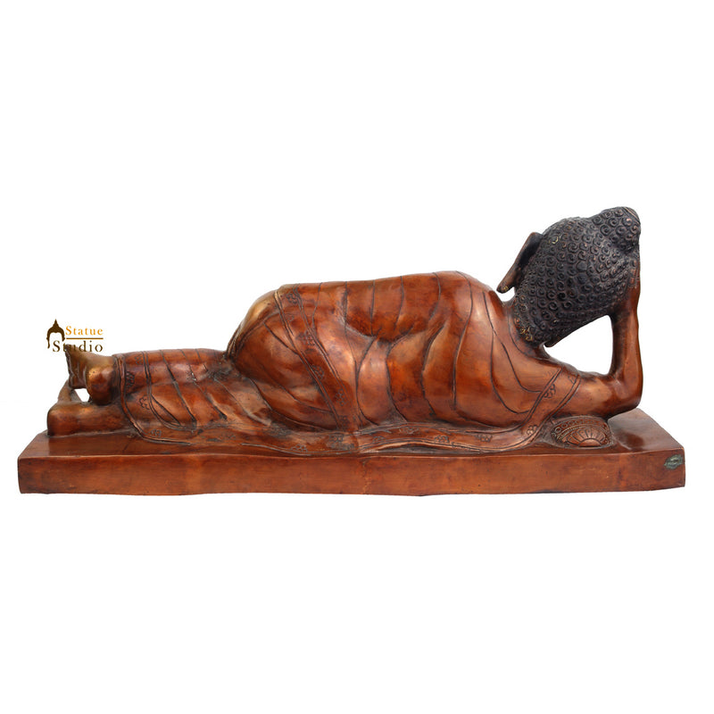 Indian Handicraft Big Sleeping Buddha Large Home Table Décor Gifting Idol 28"