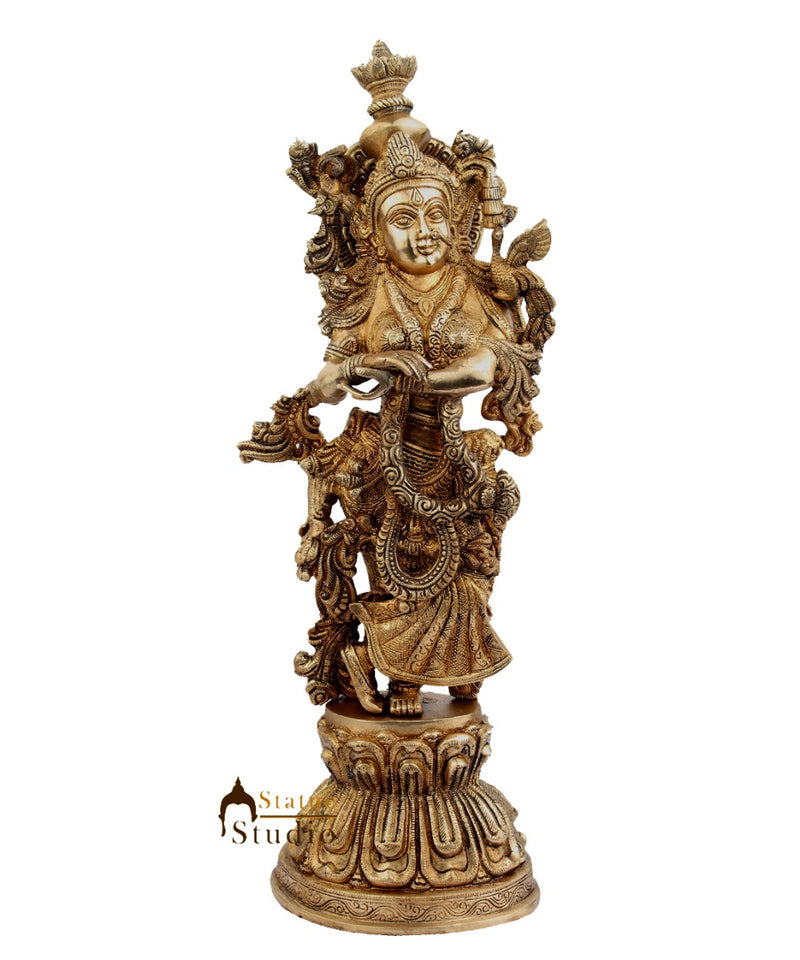 Large Size Hindu Deity Goddess Radha Idol Home Décor Statue For Sale 21"