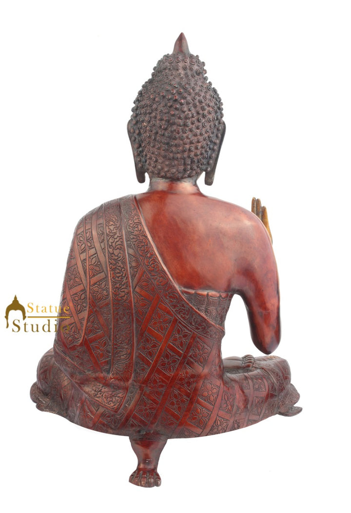 Nepali Buddhist Deity Lord Buddha Blessing Vastu Fengshui Décor Large Statue 26"