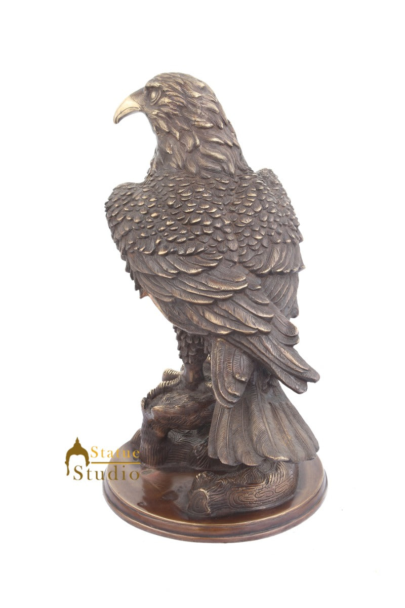 Brass Eagle Vulture Bird Handicraft Exclusive Masterpiece Décor Showpiece 16"