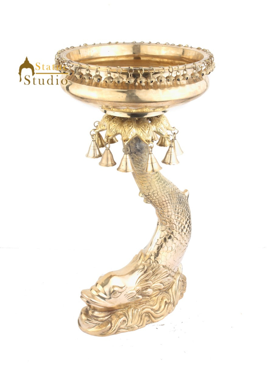 Uruli Fish Big Exclusive Home Garden Traditional Decorative Urli With Fish Design ...