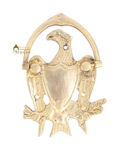 Brass Handicraft Home Decorative Eagle Bird Shaped Door Knocker 6"
