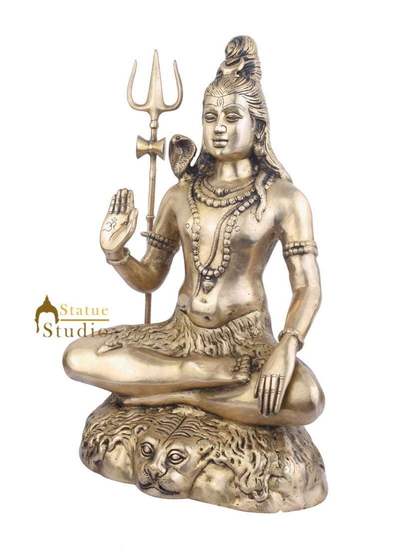 Indian Handicraft Hindu God Shankar Bhagwan Mahayogi Shiv Large Idol 2 Feet