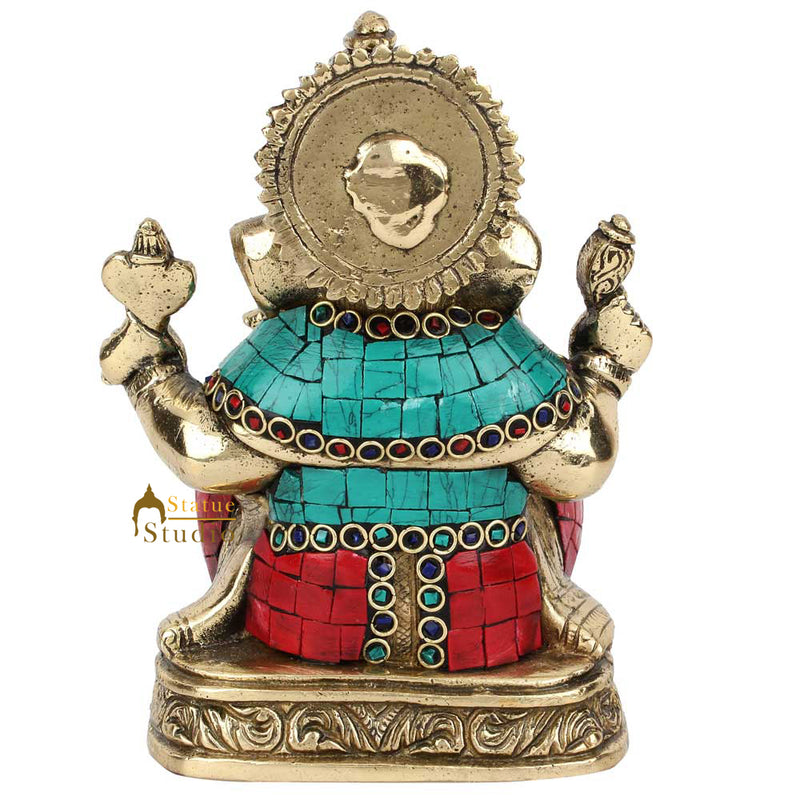 Indian Made Corporate Wedding Diwali Gifting Lord Ganesha Ganpati Statue Idol 7"