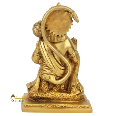 Vintage Brass Mahabal Lord Hanuman Blessing Fine Décor Gift Idol Statue Murti 6"