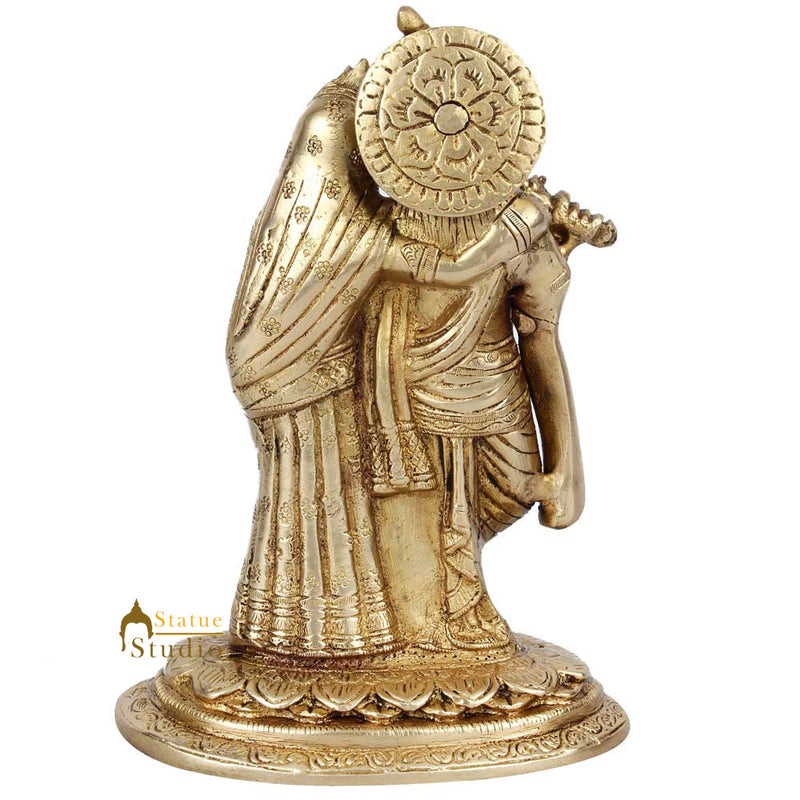 Mini Temple Puja Radha Krishna Lucky Wedding Gift Décor Statue Idol Figurine 7"