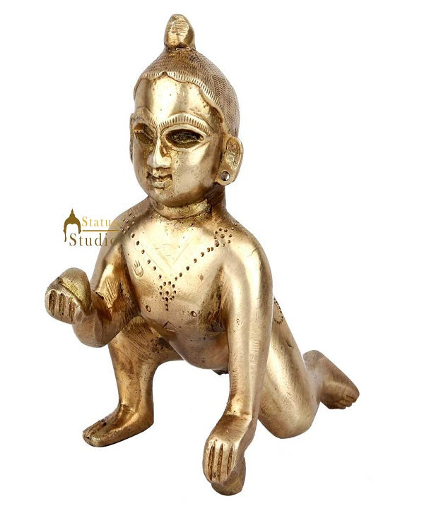 Fine Corporate Wedding Gift Bal Kanha Krishna Idol Décor Statue Showpiece 5"