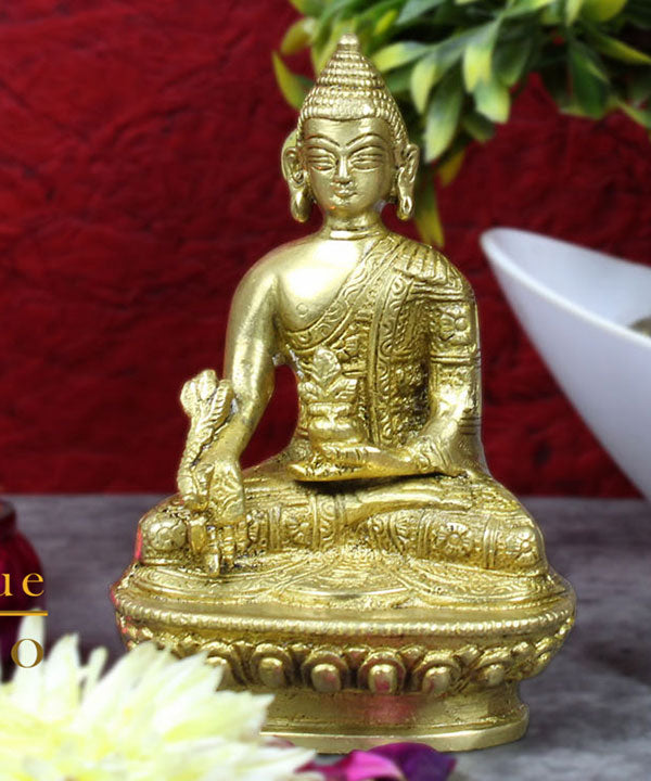 Miniature Tiny Corporate Gift Sitting Buddha Idol Décor Statue Showpiece 2.5"