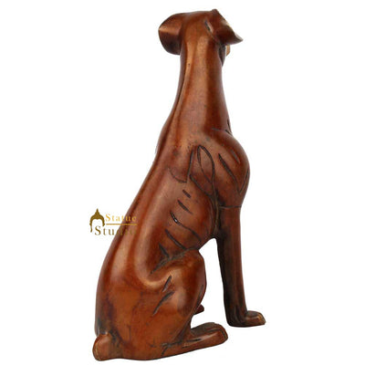 Indian Brass Standing Dog Animal Fine Home Office Décor Statue Showpiece 7"