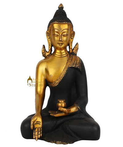 Finest Antique Imitation Vintage Rare Sakyamuni Buddha Décor Statue Gift Idol 8"