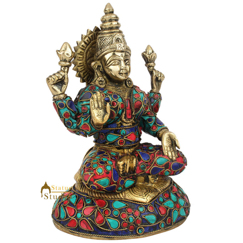 Lucky Goddess Of Wealth Lakshmi Murti Exclusive Masterpiece Laxmi Idol Statue 7"