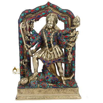 Brass Exclusive Goddess Maa Kali Murti Temple Home Décor Gift Idol Statue 11"