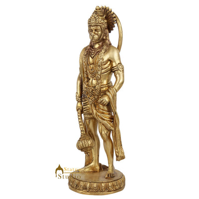 Fine Exclusive Pawan Putra God Hanuman Standing Idol Murti Décor Gift Statue 10"