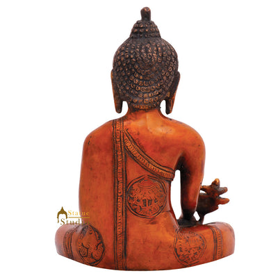Small Medicine Buddha Murti Idol Showpiece Mini Home Office Décor Statue 7"