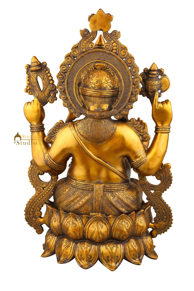 Indian Hindu Lord Ganesha Idol Large Size Ganpati Big Décor Statue 2 Feet Figure