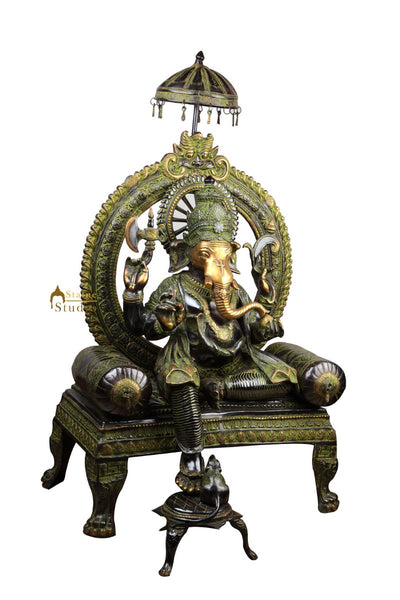 Large Size Ganesha Ganpati Idol Sitting On Couch Big Home Décor Statue 4 Feet