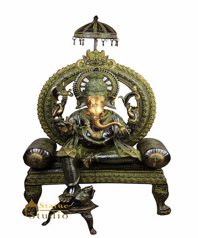 Large Size Ganesha Ganpati Idol Sitting On Couch Big Home Décor Statue 4 Feet