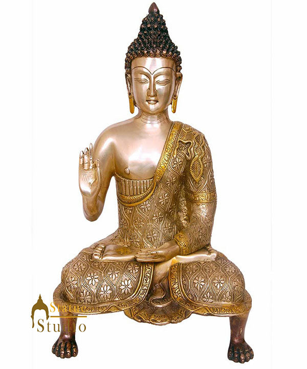 Indian Chinese Buddhist God Buddha Home Décor Statue Gift Idol For Sale 20"