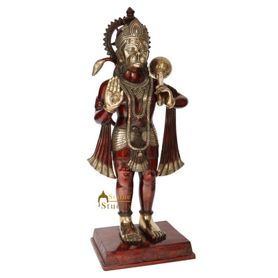 Exclusive Standing Pawanputra Hindu Lord Hanuman Statue Décor Murti Idol 3 Feet