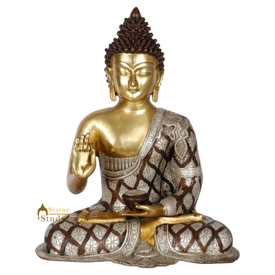 Exclusive Look Home Decorative Blessing Sitting Buddha Vastu Statue Idol 17"