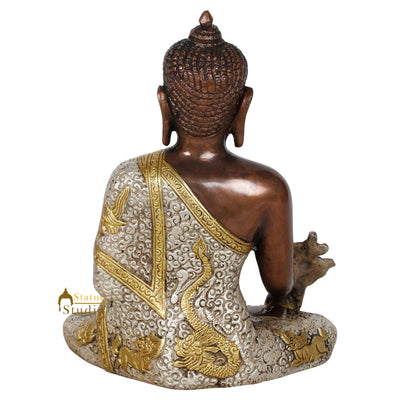 Indian Medicine Sakyamuni Buddha Corporate Gift Idol Décor Statue Figurine 8"