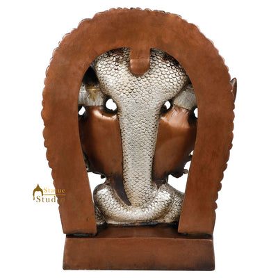 Indian Brass Exclusive Dashavtar Vishnu Multiple Head Décor Gift Idol Statue 11"