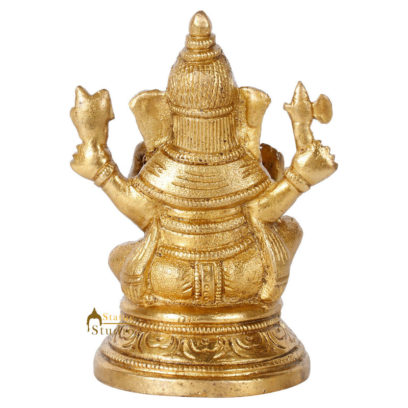 Fine Indian Lord Ganesha Corporate Diwali Gifting Idol Ganpati Décor Statue 4"